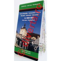 CEHIA / SLOVACIA, harta pliata rutiera, administrativa si turistica, scara 1:400000, format 94x125 cm, editie 2013