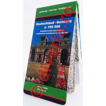 GERMANIA, harta pliata rutiera, administrativa si turistica, scara 1:700000, format 94x129 cm, editie 2013
