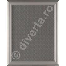 RAMA A4 25 MM SNAP/CLICK PENTRU TABLOURI, aluminiu eloxat, culoare argintiu (silver) mat, latime profil 25 mm, suprafata 210x297 mm-1