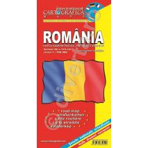 Romania, harta pliata administrativa, rutiera si turistica, scara 1:700000, format 89x120 cm, editie 2013-coperta2