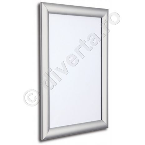 RAMA 25 MM SNAP / CLICK PENTRU PUZZLE, TABLOURI, aluminiu eloxat, culoare argintiu (silver) mat, latime profil 25 mm, suprafata 68x144 cm, 680x1440 mm-1